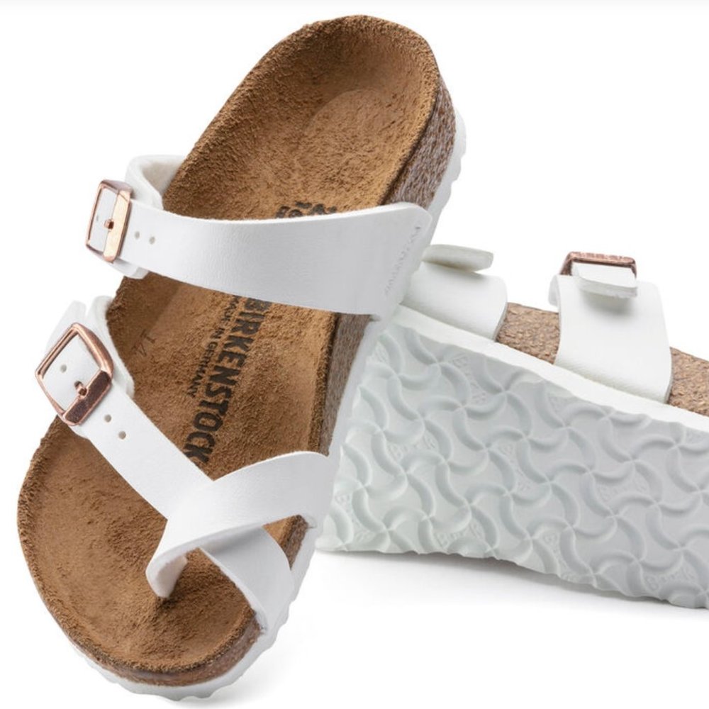 ❤️ BIRKENSTOCK KIDS GIRLS MAYARI WHITE THONG SANDAL SLIP ON SUMMER SHOES 30